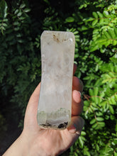 Load image into Gallery viewer, Quartz and Chlorite Druzy Pocket Hole Moon*
