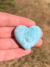 Load image into Gallery viewer, Larimar Heart Cabochon