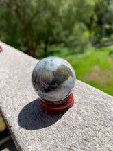Load image into Gallery viewer, 5th Vein Ocean Jasper Sphere