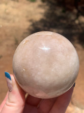 Load image into Gallery viewer, Pink Amethyst Sphere with Druzy