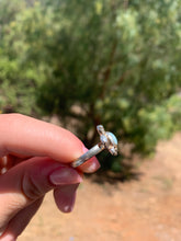 Load image into Gallery viewer, Larimar Turtle Sterling Silver Ring Size-6.5*!