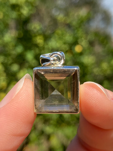Sterling Silver Smokey Pendant