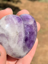 Load image into Gallery viewer, 1 Chevron Amethyst Heart