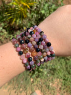 1 Tourmaline Mixed Bracelet 6 mm