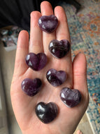 1 Medium Trapiche Amethyst Heart