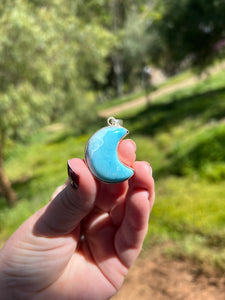 Larimar Moon Pendant*