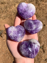 Load image into Gallery viewer, 1 Chevron Amethyst Heart