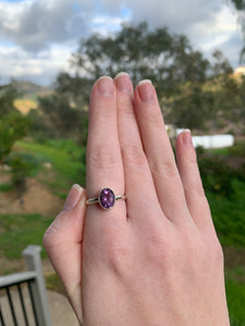Amethyst Faceted Sterling Silver