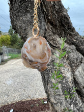 Load image into Gallery viewer, Aura Geode Agate with Gold Chain
