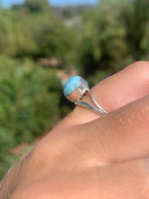 Load image into Gallery viewer, Larimar Circle Ring 6.5*!