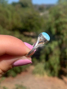 Larimar Circle Ring 6.5*!