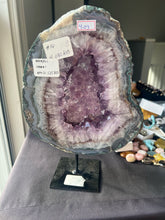 Load image into Gallery viewer, Reserved Amethyst Druzy Closed Portal Fixed on Stand*