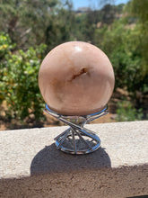 Load image into Gallery viewer, Pink Amethyst Sphere with Druzy