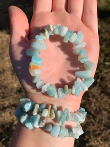 1 Amazonite Chipped Bracelet Intuitively Selected*