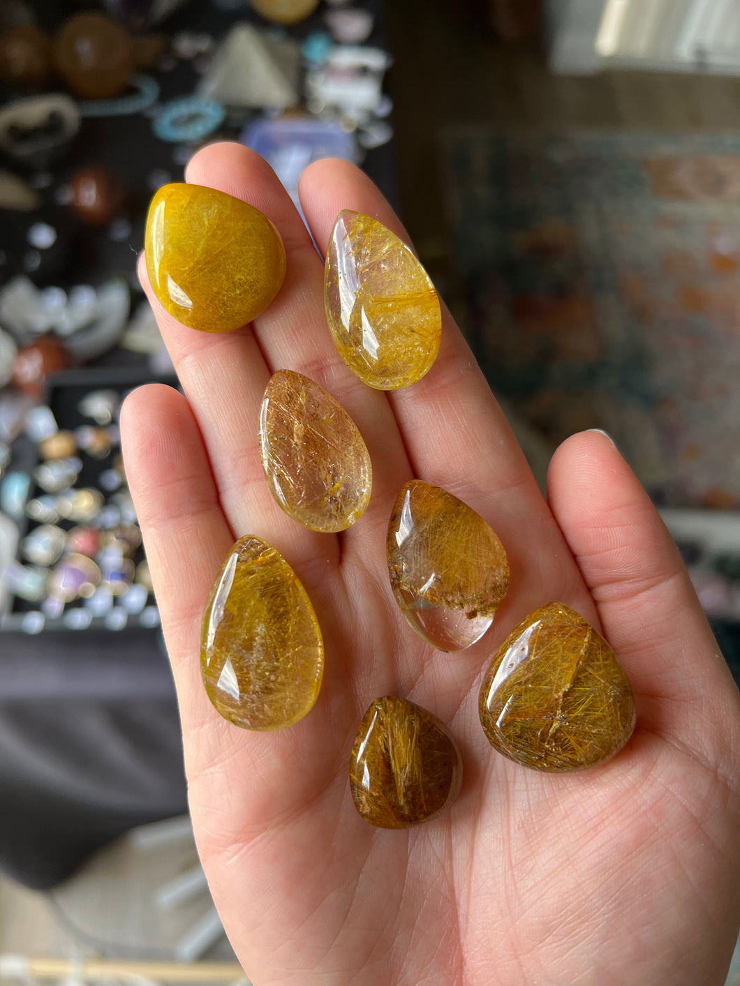 1 Rutilated Quartz Teardrop