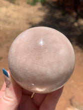 Load image into Gallery viewer, Pink Amethyst Sphere with Druzy
