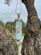 Load image into Gallery viewer, Larimar Sterling Silver Point Pendant