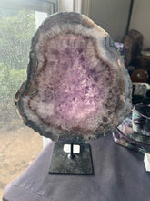 Load image into Gallery viewer, Reserved Amethyst Druzy Closed Portal Fixed on Stand*