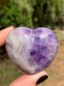 1 Chevron Amethyst Heart
