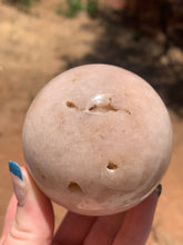Load image into Gallery viewer, Pink Amethyst Sphere with Druzy
