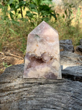 Load image into Gallery viewer, Pink Amethyst Flower Agate Tower*pop