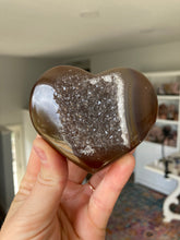 Load image into Gallery viewer, Amethyst Druzy Heart