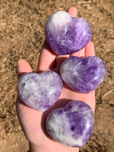 Load image into Gallery viewer, 1 Chevron Amethyst Heart